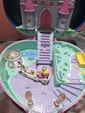 Vintage Polly Pocket Princess Castle Playset - Pink & Purple